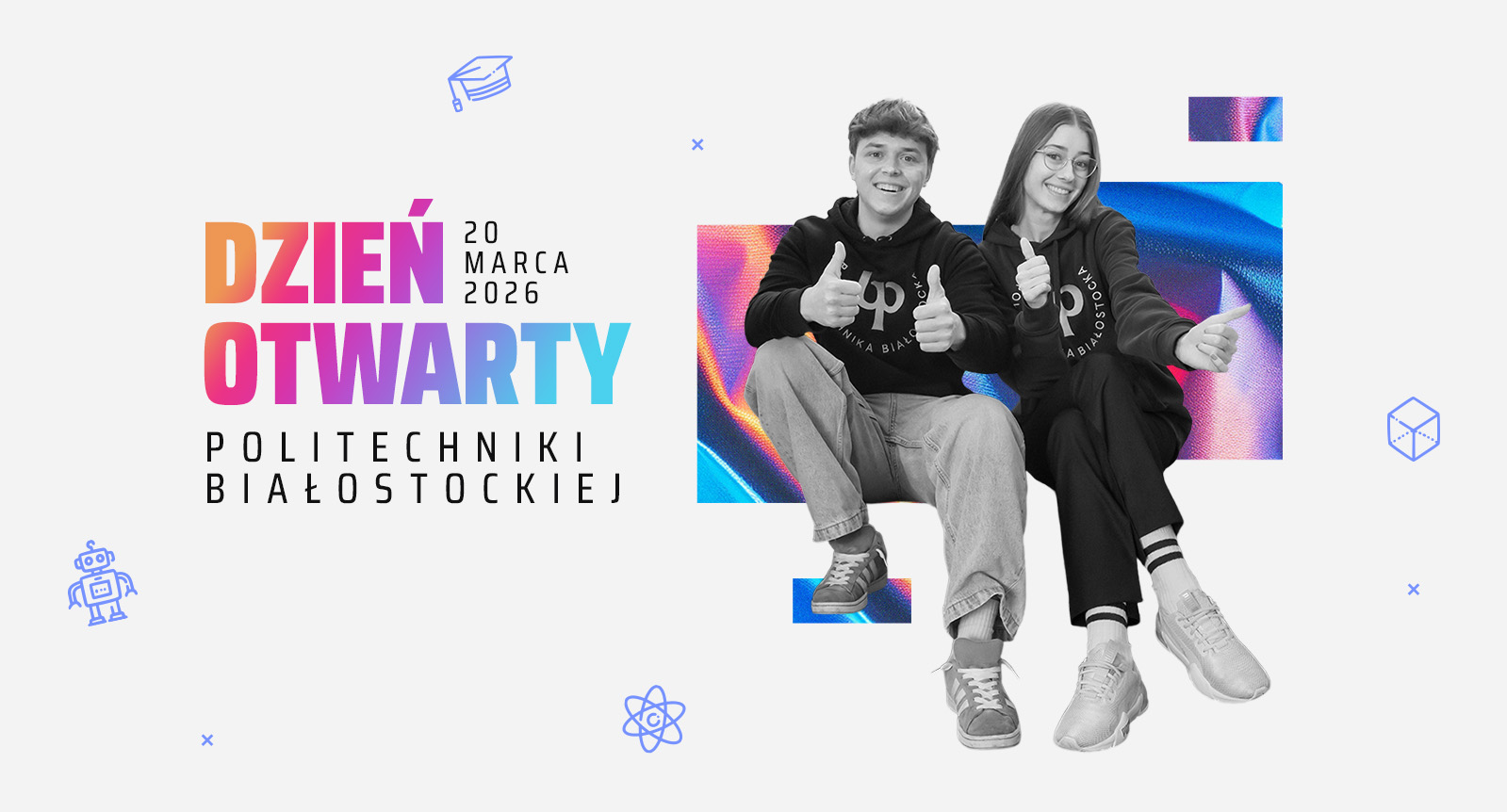Dzień otwarty 20 marca 2026 - uśmiechnięci studenci